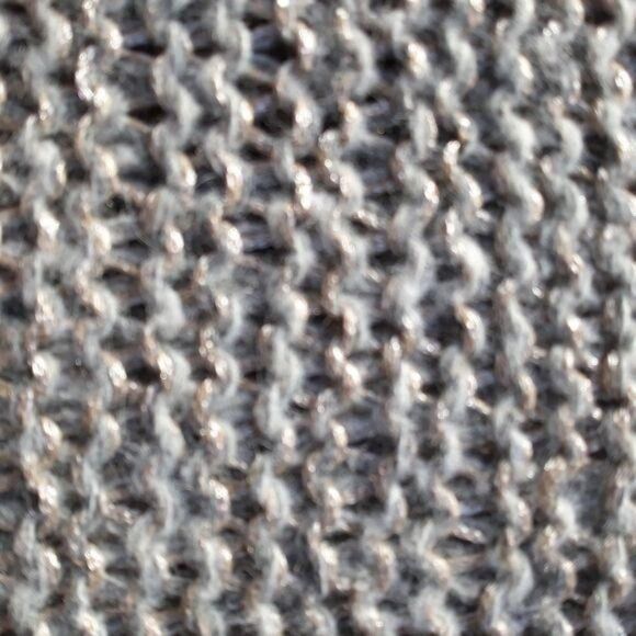 Theory Davini Zebra Alpaca Wool Marled Kimono Sleeve Sweater Gray Gold Sz S - Picture 4 of 14